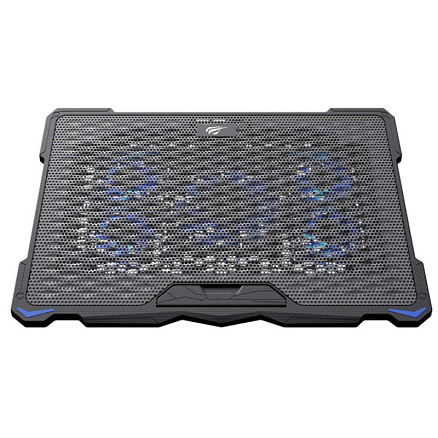 Подставка для ноутбука до 17 дюймов охлаждающая с RGB подсветкой Havit F2076 черная