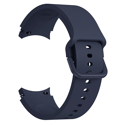 Ремешок-браслет для Samsung Galaxy Watch 4, 5, 5 Pro 40, 42, 44, 45 и 46 мм силиконовый Tech-Protect IconBand синий