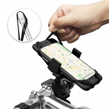Велосипедный держатель для телефона до 6 дюймов на руль Spigen A250 черный