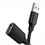 Кабель-удлинитель USB 2.0 (папа - мама) длина 1,5 м Ugreen US103 черный