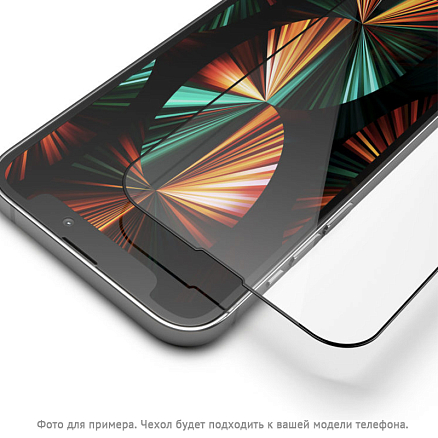 Защитное стекло для Samsung Galaxy A35, A55 на весь экран противоударное VLP A-Glass 2.5D черное