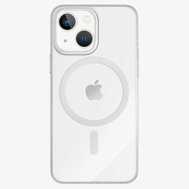 Чехол для iPhone 15 Plus гибридный VLP Crystal MagSafe прозрачный