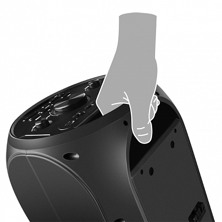 Портативная акустическая система Sven PS-720 с подсветкой, FM-радио, USB и поддержкой MicroSD карт черная