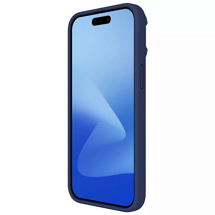 Чехол для iPhone 15 Pro Max гибридный Nillkin LensWing MagSafe синий