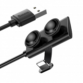 Кабель USB - Lightning для зарядки iPhone 3 м 1.5А игровой Baseus Suction Cup черный