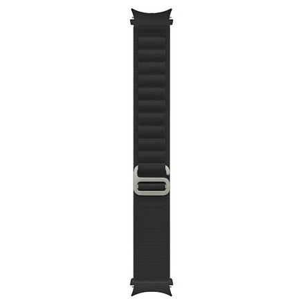 Ремешок-браслет для Samsung Galaxy Watch 4, 5, 5 Pro 40, 42, 44, 45 и 46 мм текстильный Tech-Protect Nylon Pro черный