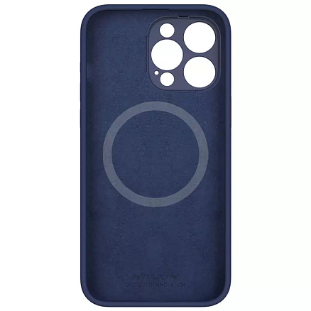 Чехол для iPhone 15 Pro гибридный Nillkin LensWing MagSafe синий