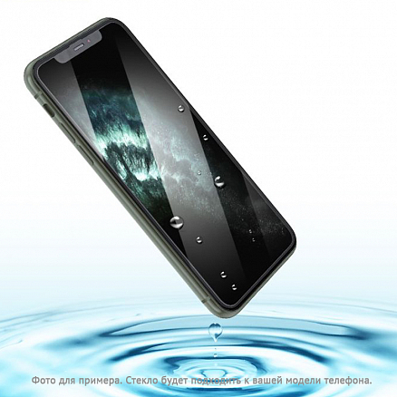 Защитное стекло для iPhone 12, 12 Pro на весь экран противоударное Mocoll Platinum 3D черное