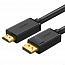 Кабель DisplayPort - HDMI (папа - папа) длина 1 м 4Kx2K Ugreen DP101 черный