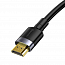 Кабель HDMI - HDMI (папа - папа) длина 3 м версия 2.0 4K 60Hz Baseus Cafule черный
