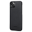 Чехол для iPhone 15 кевларовый тонкий Pitaka MagEZ 4 черно-серый