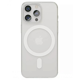 Чехол для iPhone 15 Pro Max гибридный VLP Crystal MagSafe прозрачный