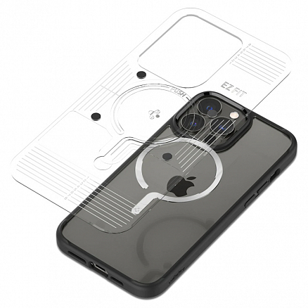 Наклейка на телефон для магнитного держателя MagSafe Spigen OneTap серебристая