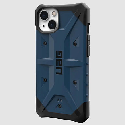 Чехол для iPhone 13 гибридный для экстремальной защиты Urban Armor Gear UAG Pathfinder синий