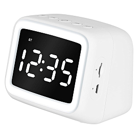 Портативная колонка TFN Light с часами белая Портативная колонка TFN Light с часами белая