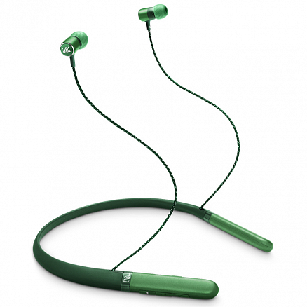 Наушники беспроводные Bluetooth JBL Live 200BT вакуумные с микрофоном и пультом зеленые
