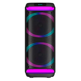 Портативная колонка Vol.Ki GD-2110 для вечеринок с подсветкой черная с беспроводными наушниками DR-57 Портативная колонка Vol.Ki GD-2110 для вечеринок с подсветкой черная с беспроводными наушниками DR-57