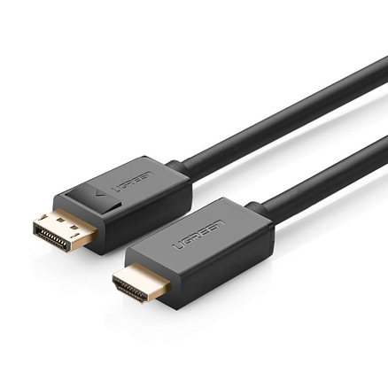 Кабель DisplayPort - HDMI (папа - папа) длина 1 м 4Kx2K Ugreen DP101 черный