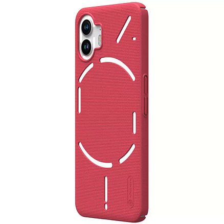 Чехол для Nothing Phone 2 пластиковый тонкий Nillkin Super Frosted красный