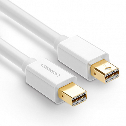 Кабель Mini DisplayPort - Mini DisplayPort (папа - папа) длина 2 м версия 1.2 Ugreen MD111 белый