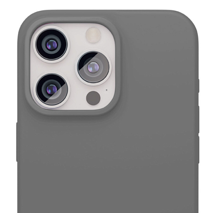 Чехол для iPhone 15 Pro силиконовый VLP Aster MagSafe серый