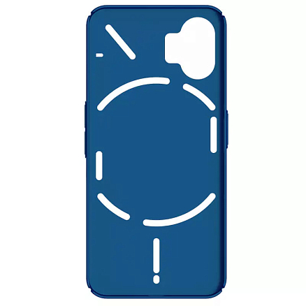 Чехол для Nothing Phone 2 пластиковый тонкий Nillkin Super Frosted синий