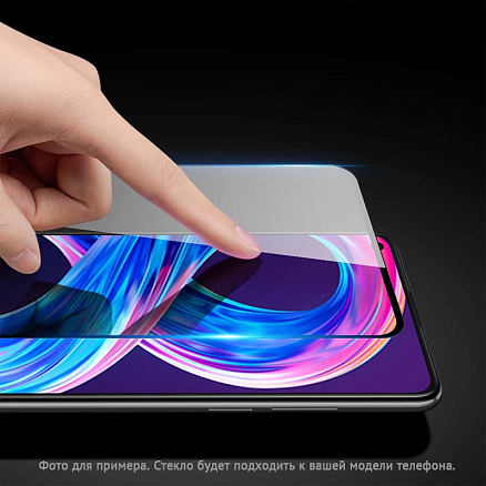 Защитное стекло для Samsung Galaxy A22 на весь экран противоударное Dux Ducis 9D черное