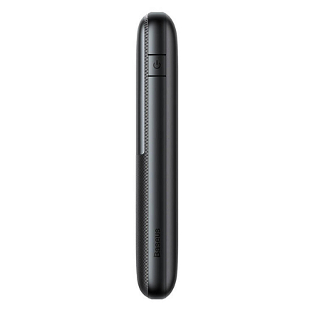 Внешний аккумулятор Baseus Bipow Pro Digital Overseas Edition с дисплеем 10000мАч (USB, Type-C, ток 3А, быстрая зарядка PD, QC 3.0, 20Вт) черный