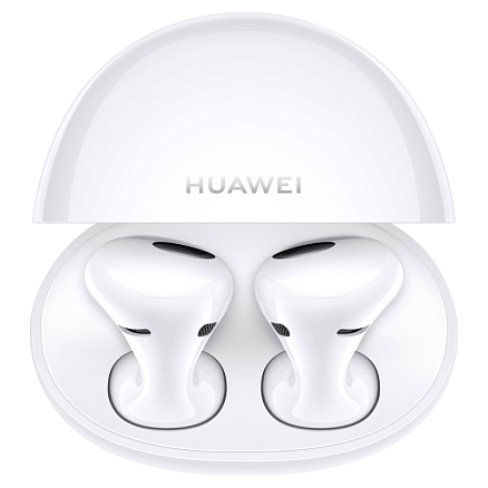 Наушники TWS беспроводные Huawei FreeBuds 5 вкладыши с микрофоном и активным шумоподавлением белые (международная версия)