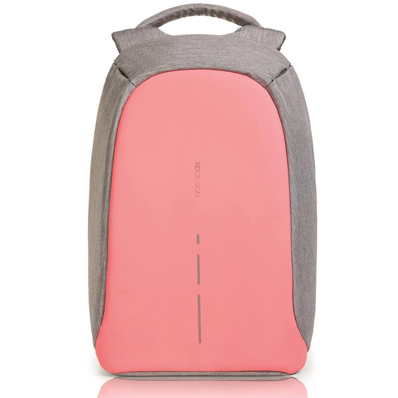 Рюкзак XD Design Bobby Compact с отделением для ноутбука до 14 дюймов и USB портом антивор розовый