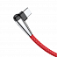Кабель Type-C - USB 2.0 для зарядки 1 м 3А плетеный с угловым штекером Baseus Sharp-bird (быстрая зарядка QC 3.0) красный