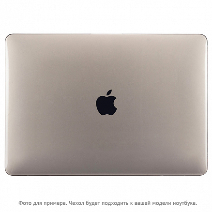 Чехол для Apple MacBook Pro 13 Touch Bar A1706, A1989, A2159, A2251, A2289, A2338, Pro 13 A1708 пластиковый глянцевый DDC Crystal Shell серый