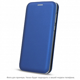 Чехол для Xiaomi Redmi 9 кожаный - книжка GreenGo Smart Diva синий
