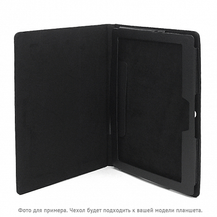 Чехол для Huawei MediaPad M5 Lite 10 кожаный Nova-01 черный