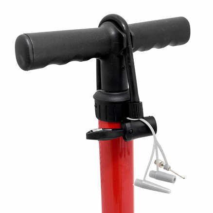 Велосипедный насос напольный со шлангом Bicycle Gear BG-32214 красный