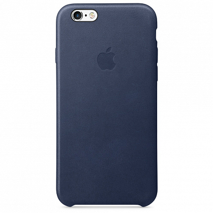 Чехол для iPhone 6, 6S  из натуральной кожи оригинальный Apple MKXU2ZM темно-синий