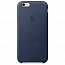 Чехол для iPhone 6, 6S  из натуральной кожи оригинальный Apple MKXU2ZM темно-синий