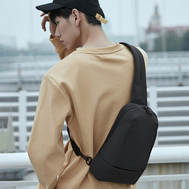 Рюкзак однолямочный Xiaomi Ninetygo Snapshooter черно-серый