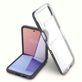 Чехол для Samsung Galaxy Z Flip 4 гелевый Spigen Cyrill Color Brick прозрачно-серый