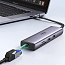 Хаб (разветвитель) Type-C - USB 3.0, HDMI 4K 30Hz, RJ45, SD, microSD, PD 100W Ugreen CM512 серый