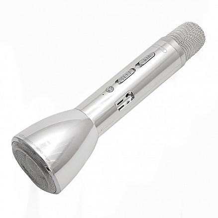 Микрофон беспроводной для караоке с динамиком Remax RMK-K03 серебристый