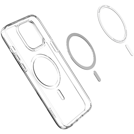 Чехол для iPhone 14 Pro гибридный Spigen Ultra Hybrid MagSafe прозрачно-фиолетовый