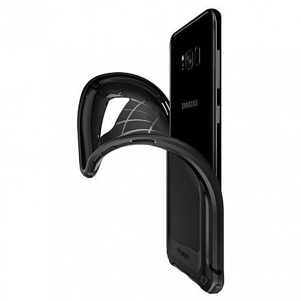 Чехол для Samsung Galaxy S8 G950F гелевый Spigen SGP Rugged Armor Extra черный