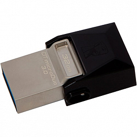 Флешка Kingston DataTraveler microDuo 32Gb два разъема USB 3.0 OTG и MicroUSB