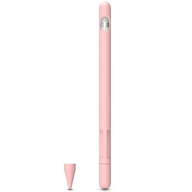 Чехол для Apple Pensil 1 силиконовый Tech-Protect Smooth розовый