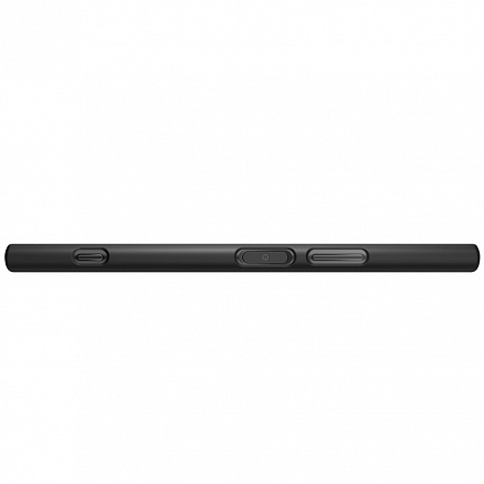 Чехол для Sony Xperia XZ1 пластиковый тонкий Nillkin Super Frosted черный