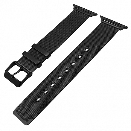 Ремешок-браслет для Apple Watch 38 и 40 мм миланское плетение Nova-03 черный
