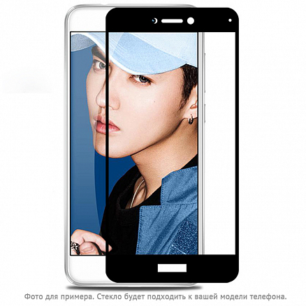 Защитное стекло для Xiaomi Mi A2, Mi 6X на весь экран противоударное Lito-2 2.5D черное