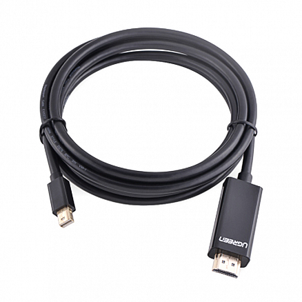 Кабель Mini DisplayPort - HDMI (папа - папа) длина 3 м 4K Ugreen MD101 черный