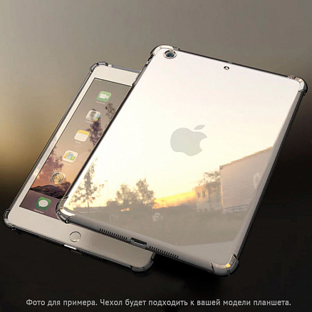 Чехол для iPad Pro 12.9 2018 гелевый с загибом на экран Costa Line прозрачный